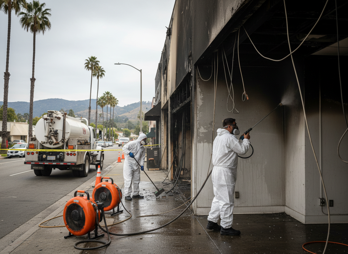 Commercial fire restoration in Toluca Lake
