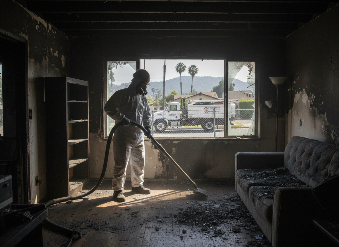 Emergency fire damage restoration in Toluca Lake