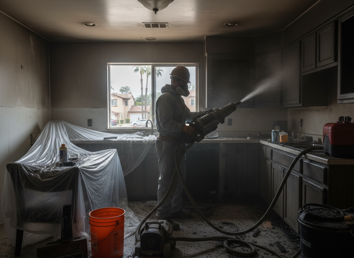 Fire damage restoration near me in Toluca Lake