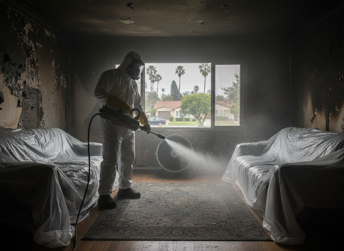 Odor removal after fire in Toluca Lake